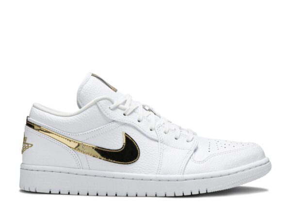 Air Jordan 1 Retro Low 'White Metallic Gold' Revered Footwear