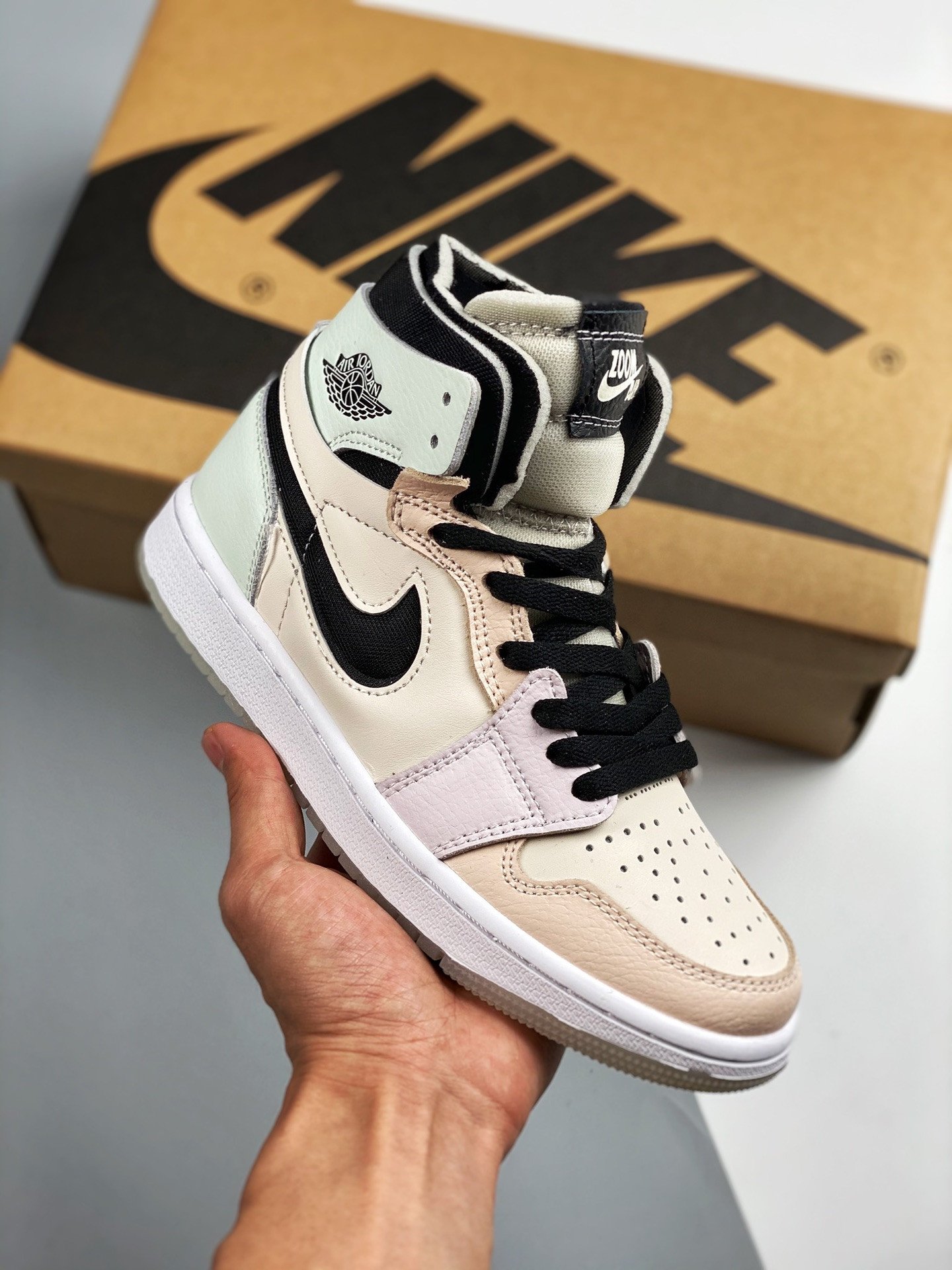Air Jordan 1 Zoom Comfort Easter White/Grey Heather