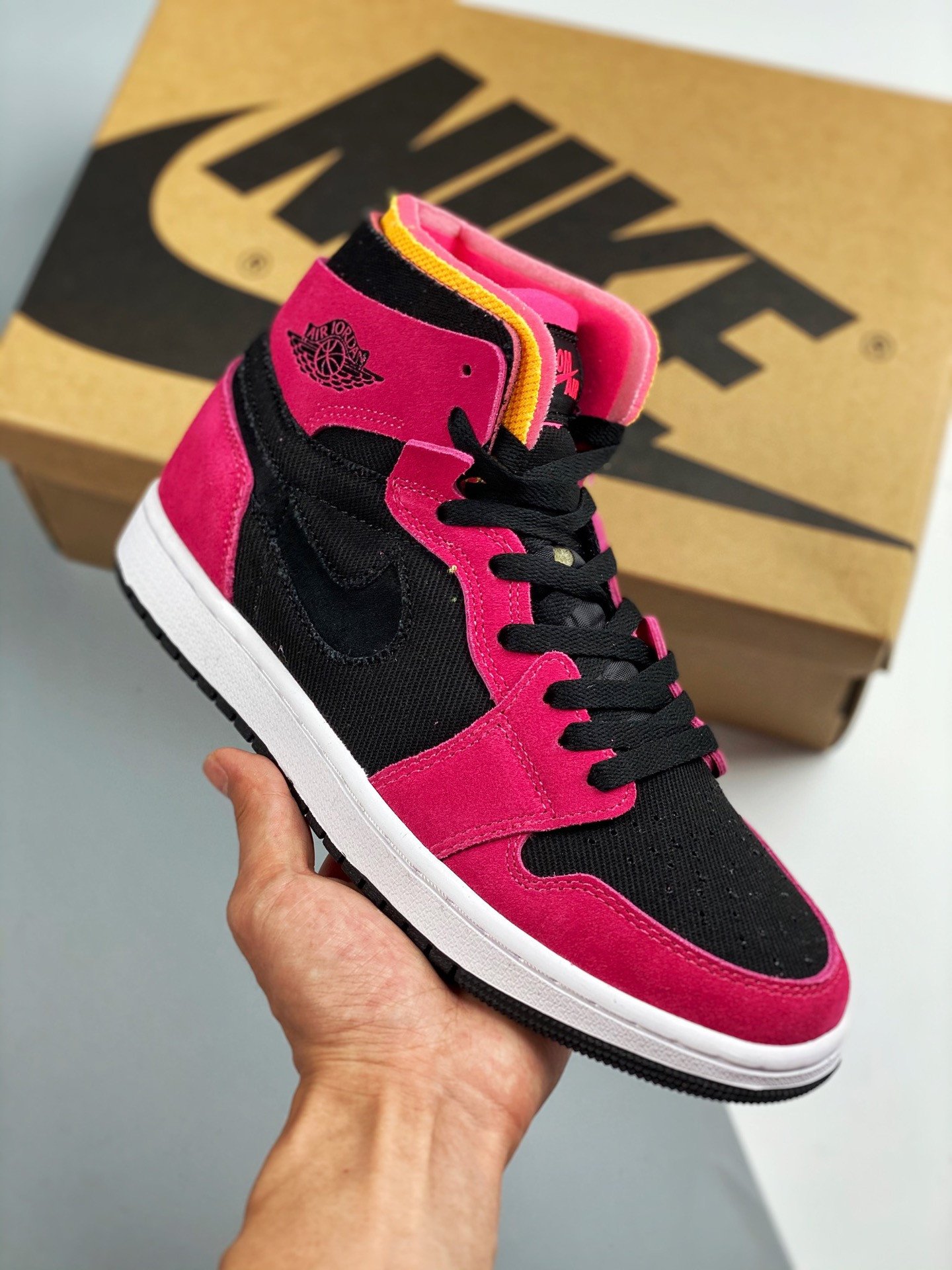 Air Jordan 1 Zoom Comfort Fireberry/Hyper Pink-White-Black CT0978-601