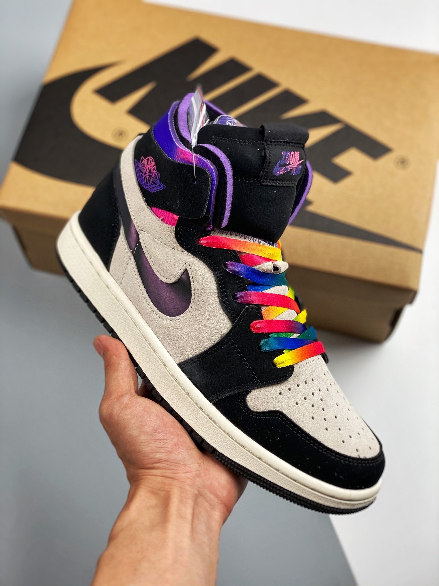 Air Jordan 1 Zoom Comfort PSG White/Purple-Pink-Black DB3610-105