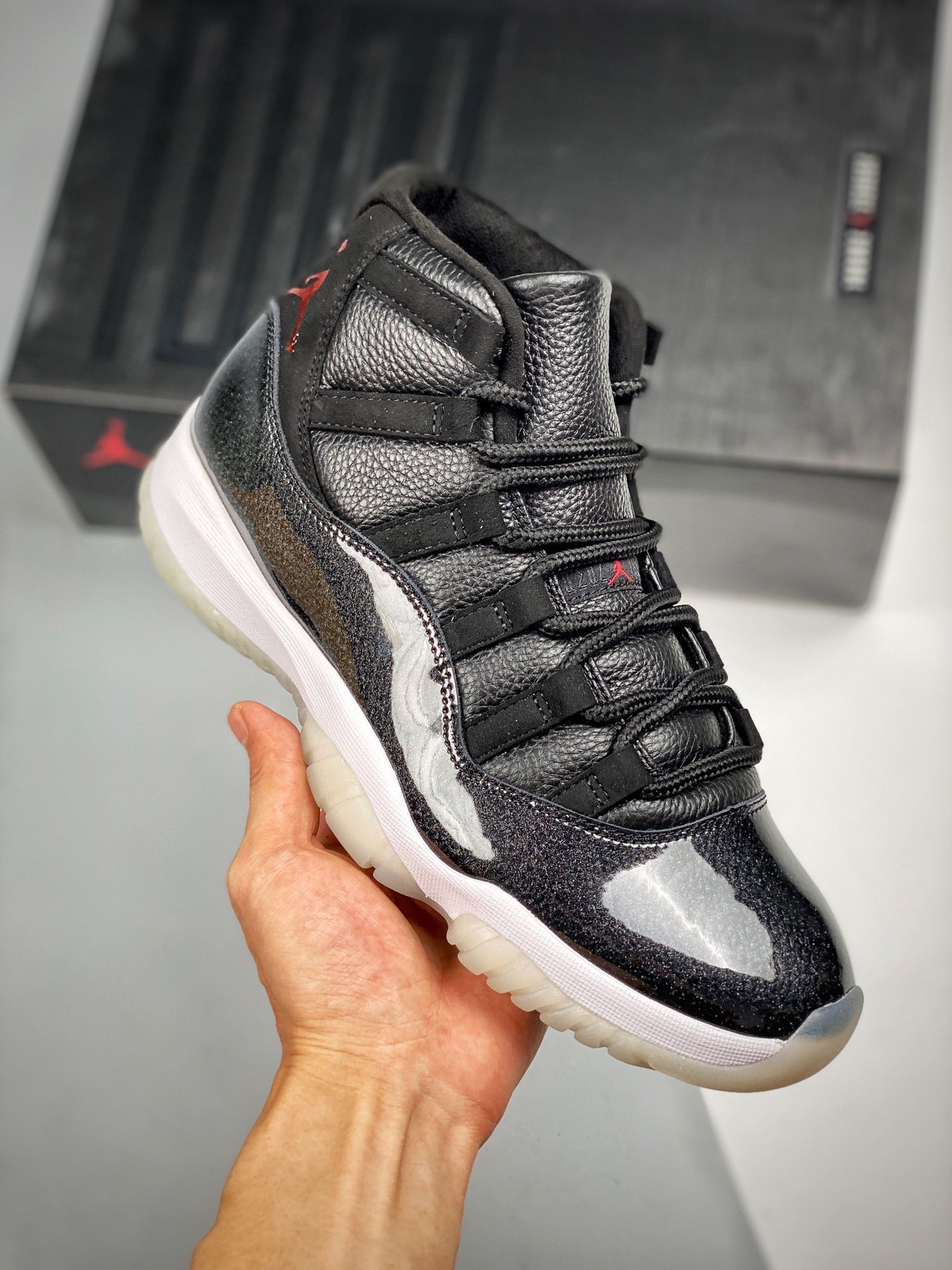 Air Jordan 11 Retro "72-10" Black/Gym Red-White 378037-002