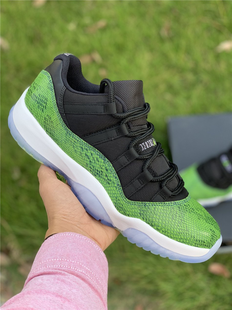 Air Jordan 11 Retro Low Black/Nightshade-White-Volt Ice 528895-033