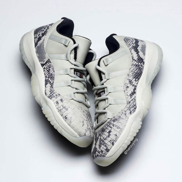 Air Jordan 11 Retro Low Light Bone Snakeskin - Image 4