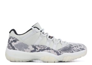 Air Jordan 11 Retro Low 'Light Bone Snakeskin' Unfading Sneaker