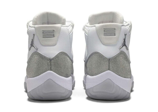 Air Jordan 11 Retro White Metallic Silver Womens - Image 3