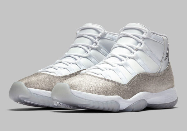 Air Jordan 11 Retro White Metallic Silver Womens - Image 2