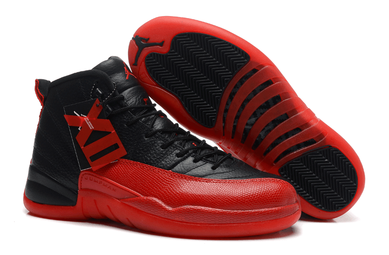 Air Jordan 12 Retro Black Red Shoes (M)