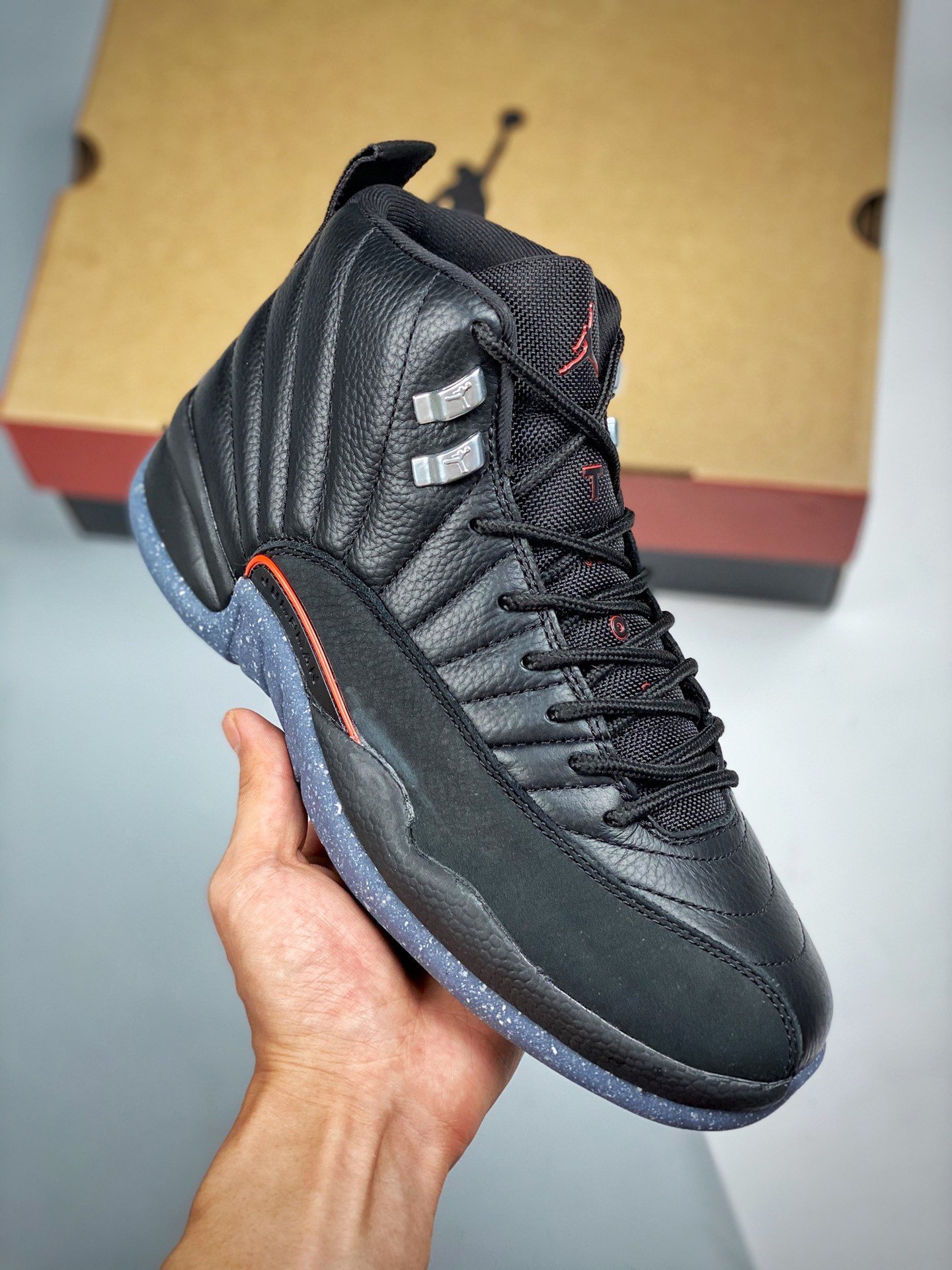 Air Jordan 12 Utility Black/Black-Bright Crimson-White DC1062-006