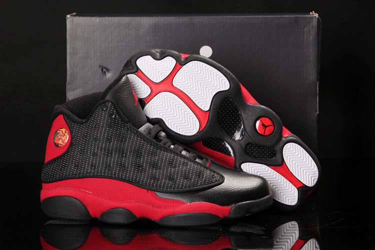 Air Jordan 13 Black Red Mesh Men's Shoes