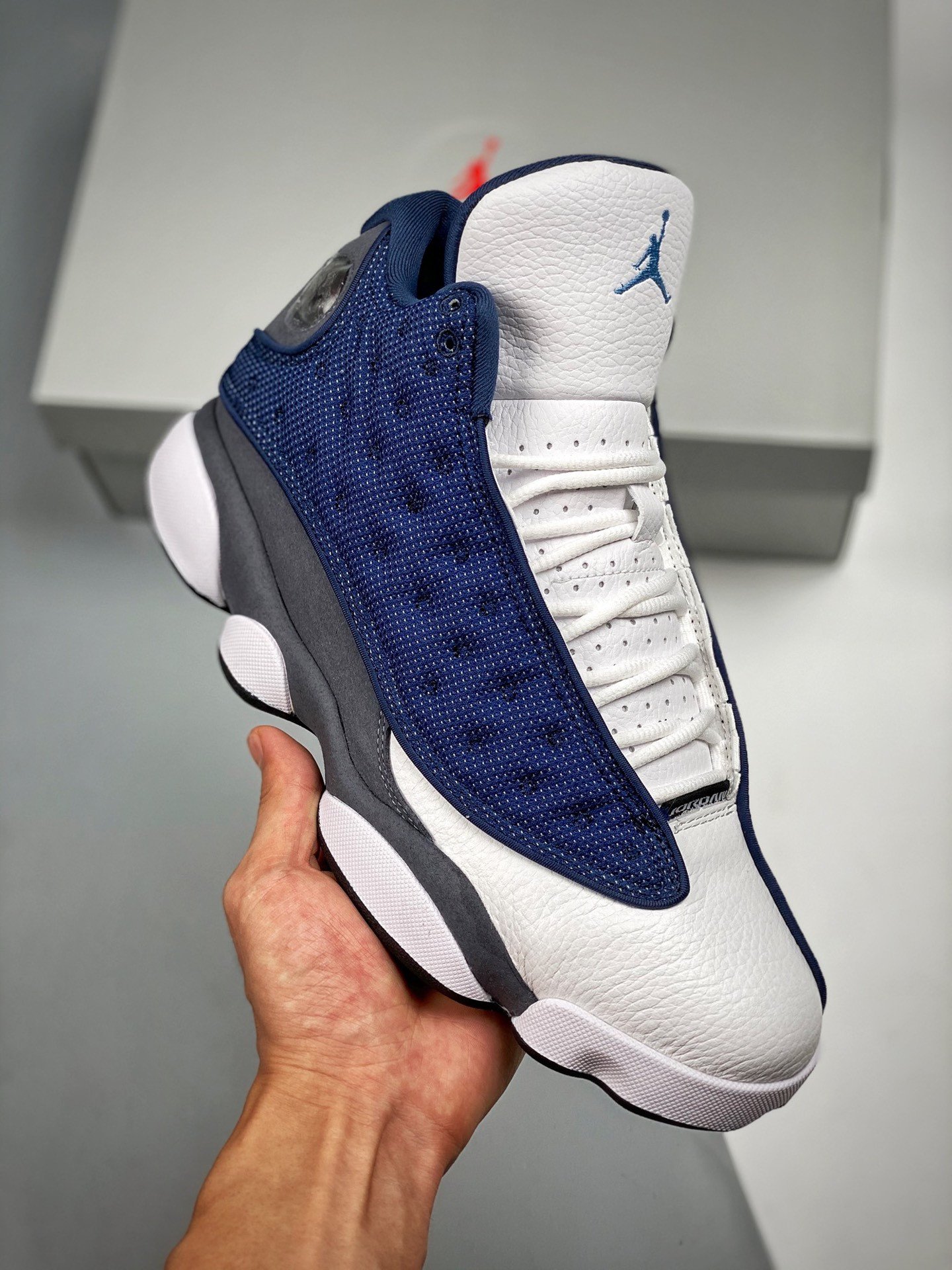 Air Jordan 13 Flint Navy/Flint Grey-White-University Blue 414571-404