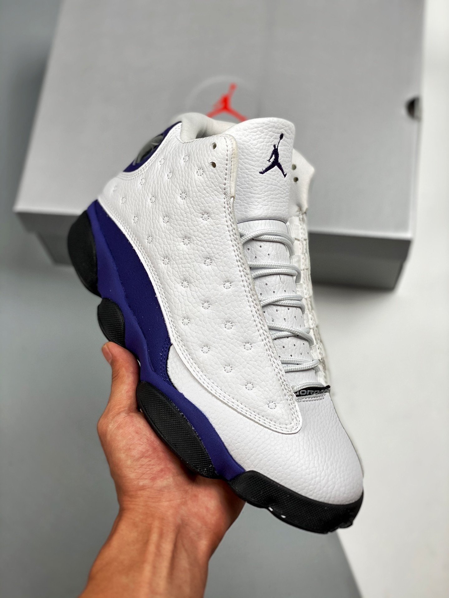 Air Jordan 13 Lakers White/Black-Court Purple-University Gold 414571-105