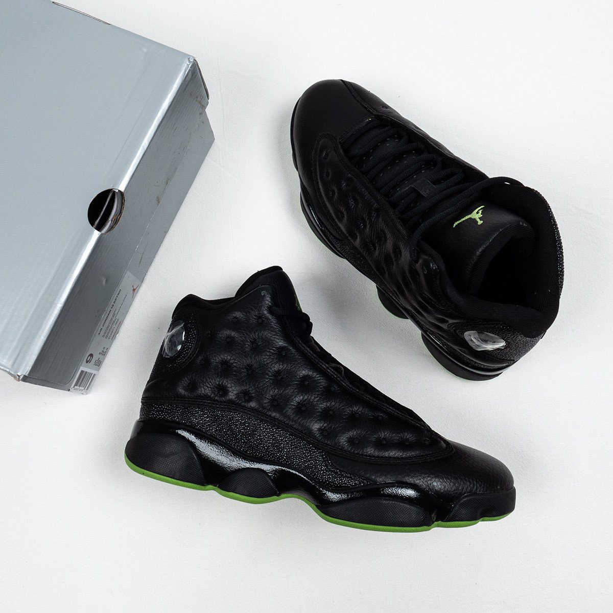 Air Jordan 13 Retro Black/Altitude Green 414571-042