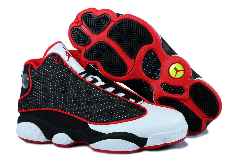 Air Jordan 13 White Black Red Mesh