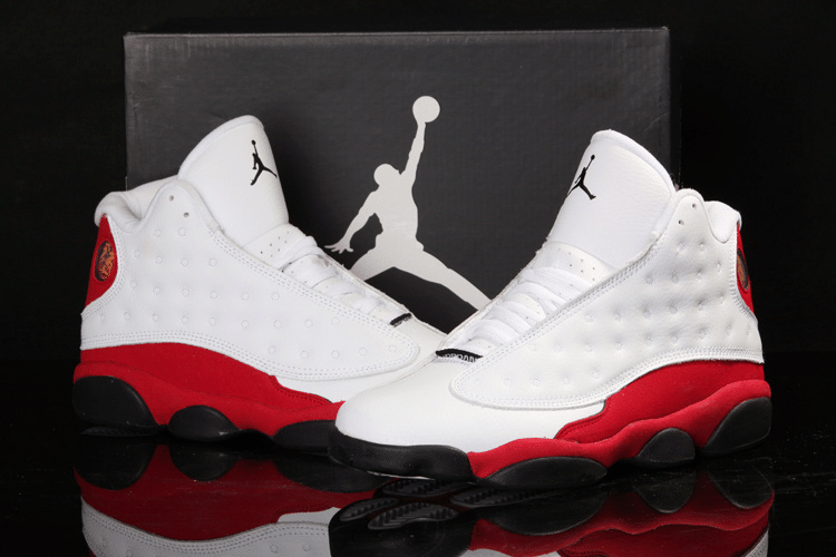 Air Jordan 13 White Red Men's Shoes