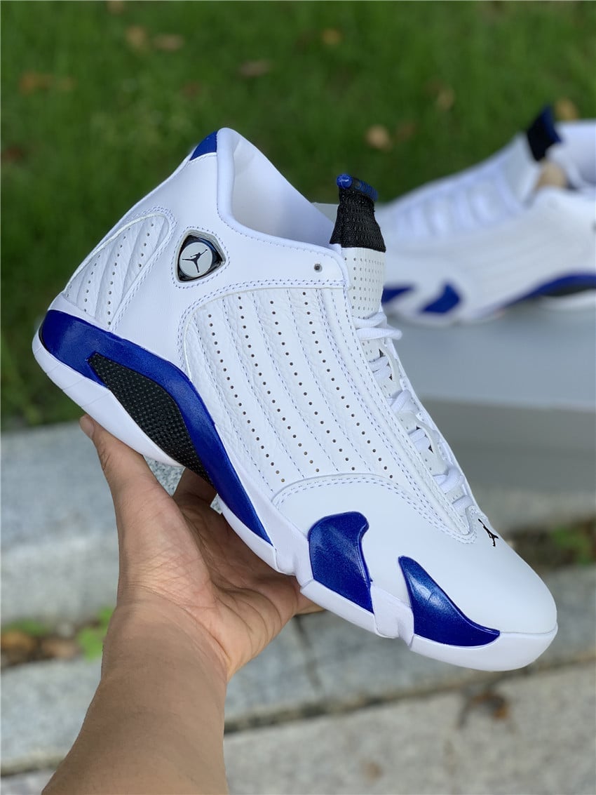 Air Jordan 14 White/Hyper Royal-Black 487471-104