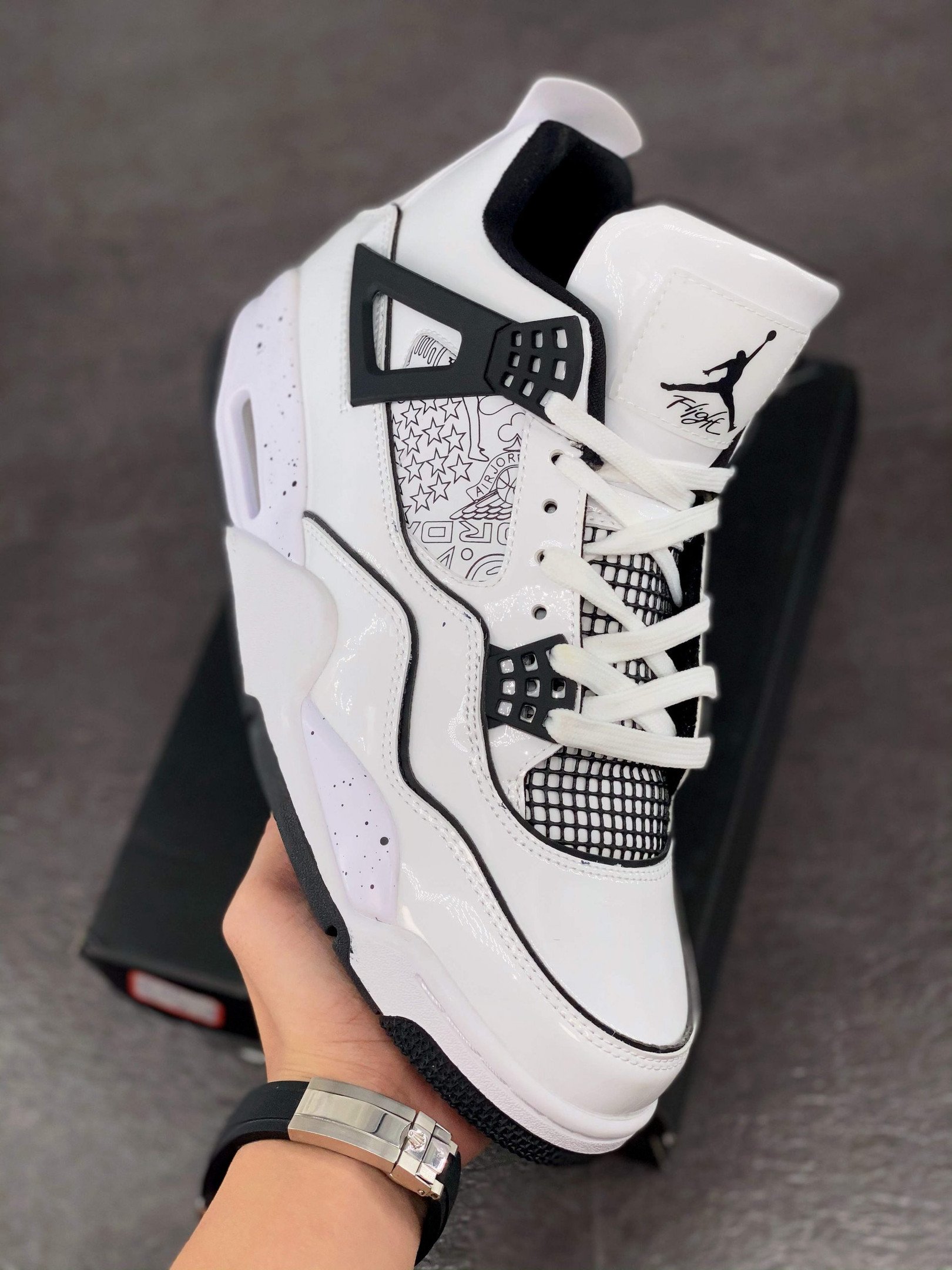 Air Jordan 4 DIY White/Black-Volt DC4101-100