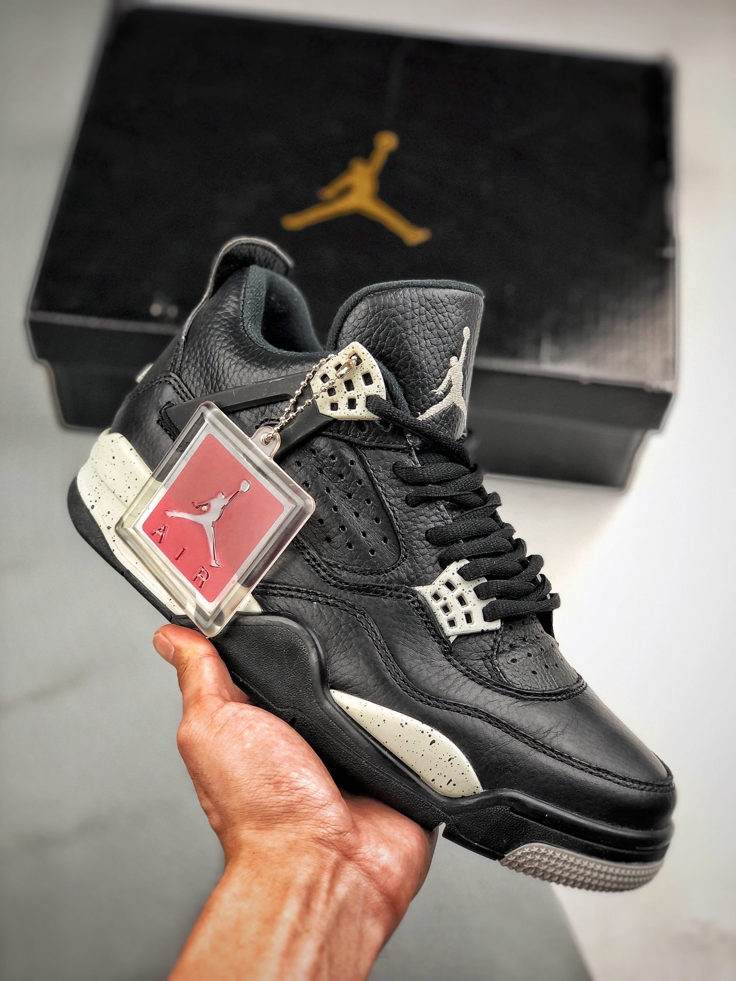 Air Jordan 4 'Oreo' Black/Tech Grey-Black 314254-003