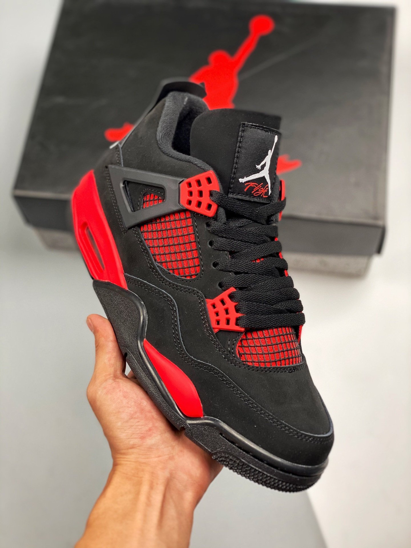 Air Jordan 4 Red Thunder Black/White-Red CT8527-016