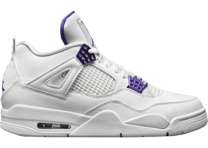 Air Jordan 4 Retro Court Purple Metallic White CT8527-115 Men size 7 - 12 US
