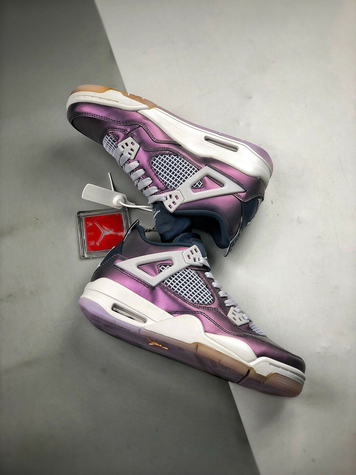 Air Jordan 4 Retro Monsoon Blue   u2013 Bq9043-400 Women u2019s Size 5.5  u2013 10 Us