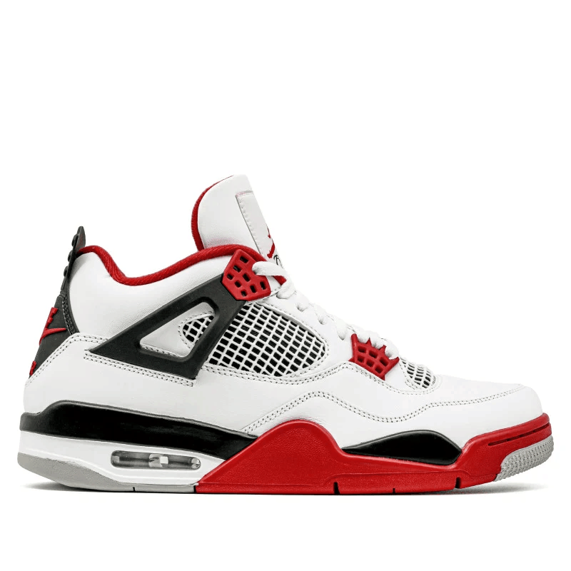 Air Jordan 4 Retro OG Fire Red 2020 White Black Tech Grey DC7770-160 Men size 7 - 11 US