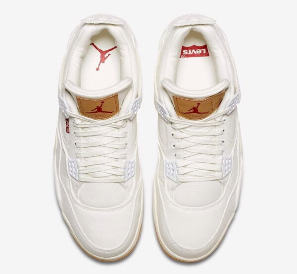 Air Jordan 4 Retro White Denim x Levis - Image 2