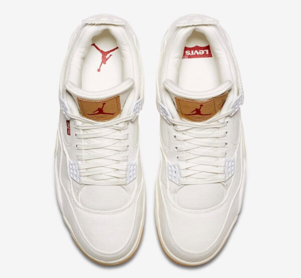 Air Jordan 4 Retro White Denim x Levi's - Image 2
