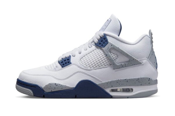 Air Jordan 4 Retro White Midnight Navy - Image 2