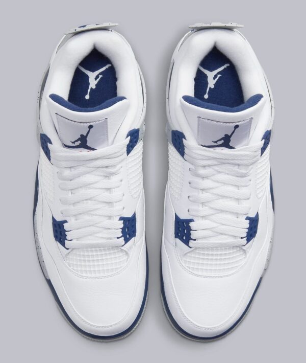 Air Jordan 4 Retro White Midnight Navy - Image 4