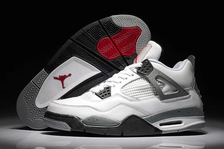 Air Jordan 4 Retro White Red Black