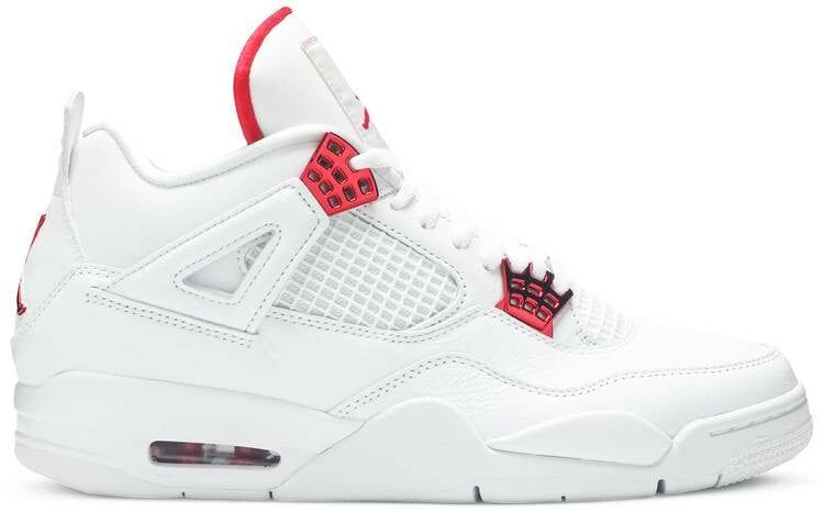 Air Jordan 4 Retro White University Red Metallic Silver CT8527-112 Men size 7 - 11 US