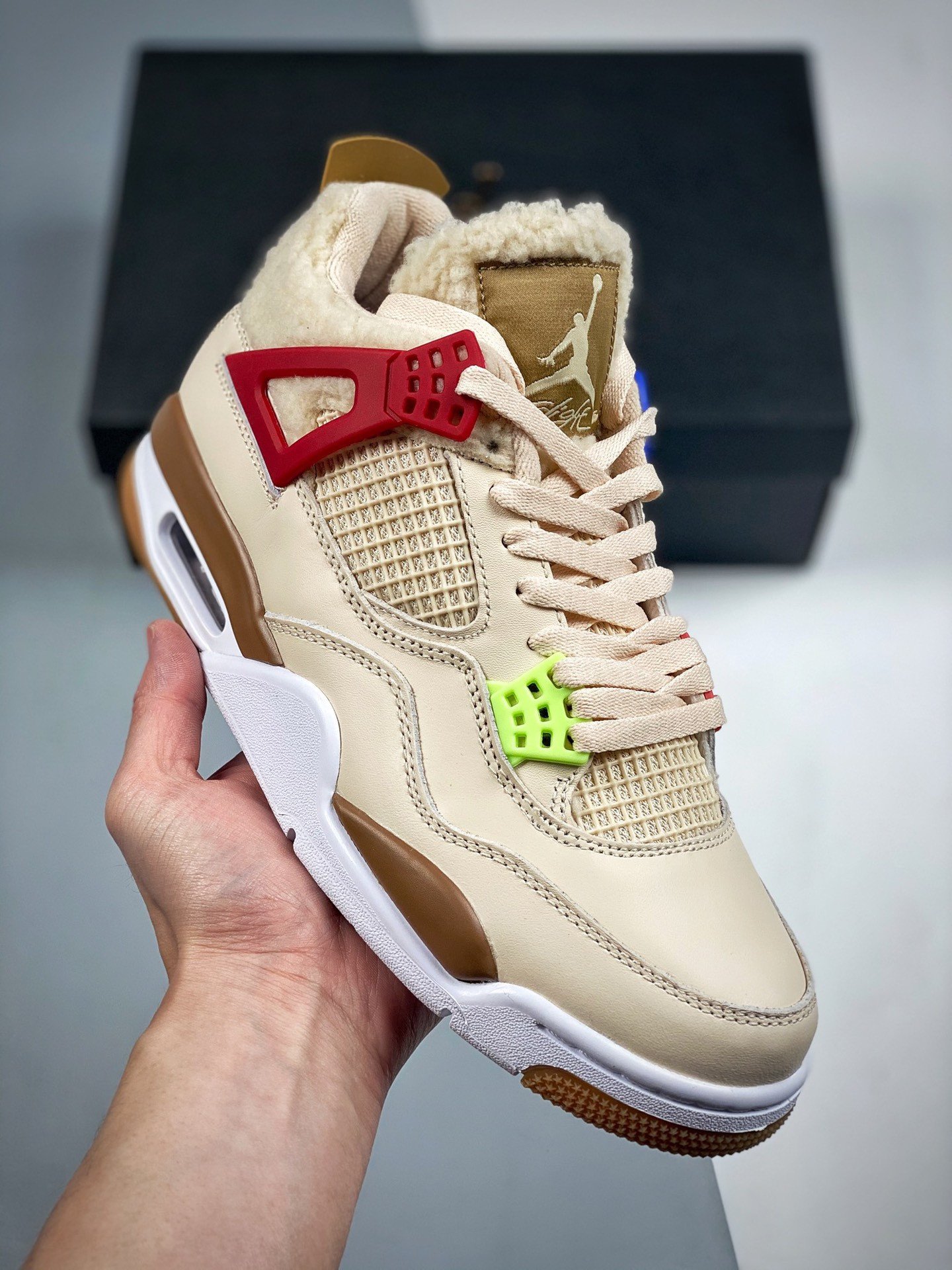 Air Jordan 4 Where The Wild Things Are Sail/University Red-Hemp-Barely Volt DH0572-264