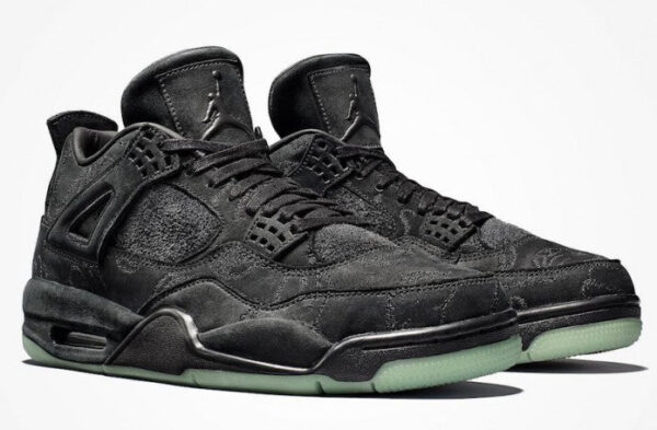 Air Jordan 4 x KAWRS Black - Image 2
