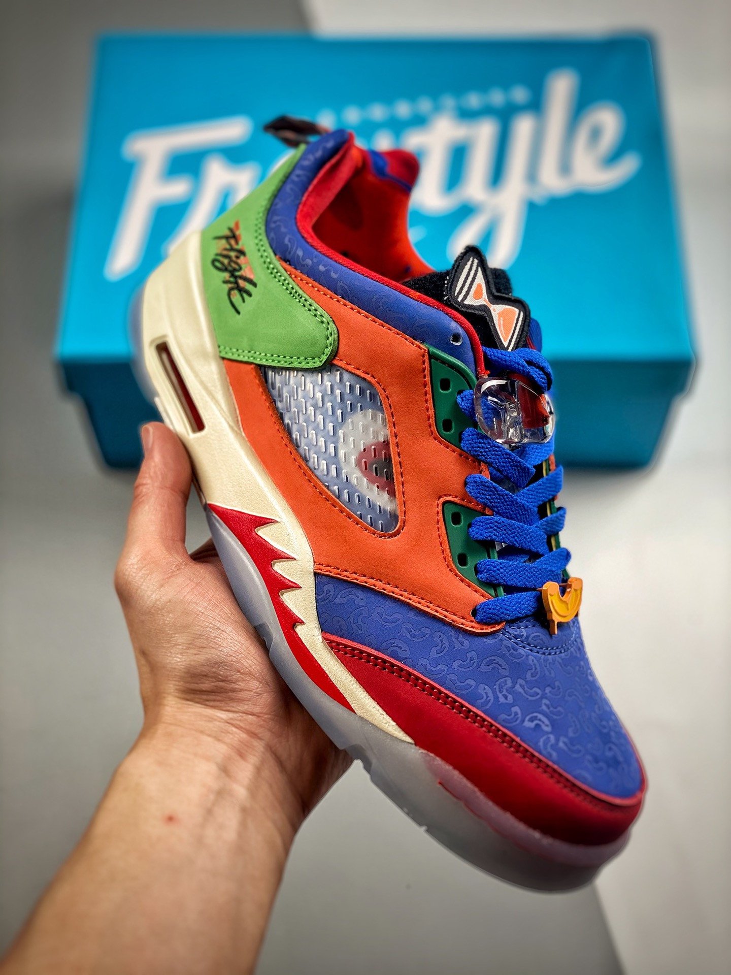 Air Jordan 5 Low Doernbecher Hyper Royal/Orange DR6287-486