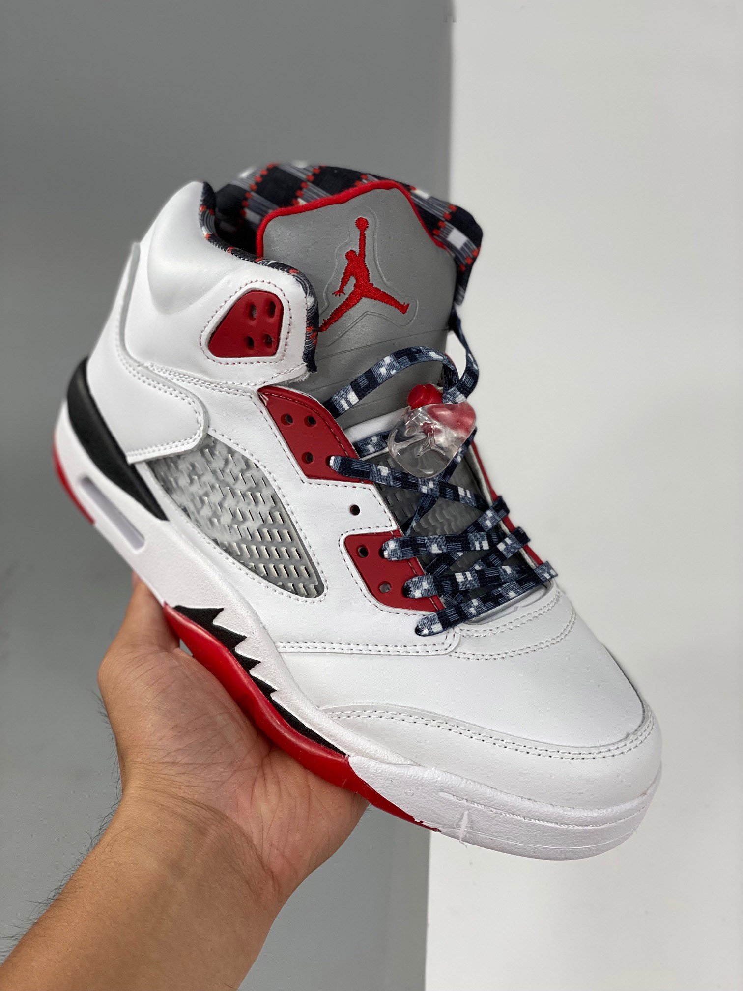 Air Jordan 5 Quai 54 White/University Red-Black DJ7903-106