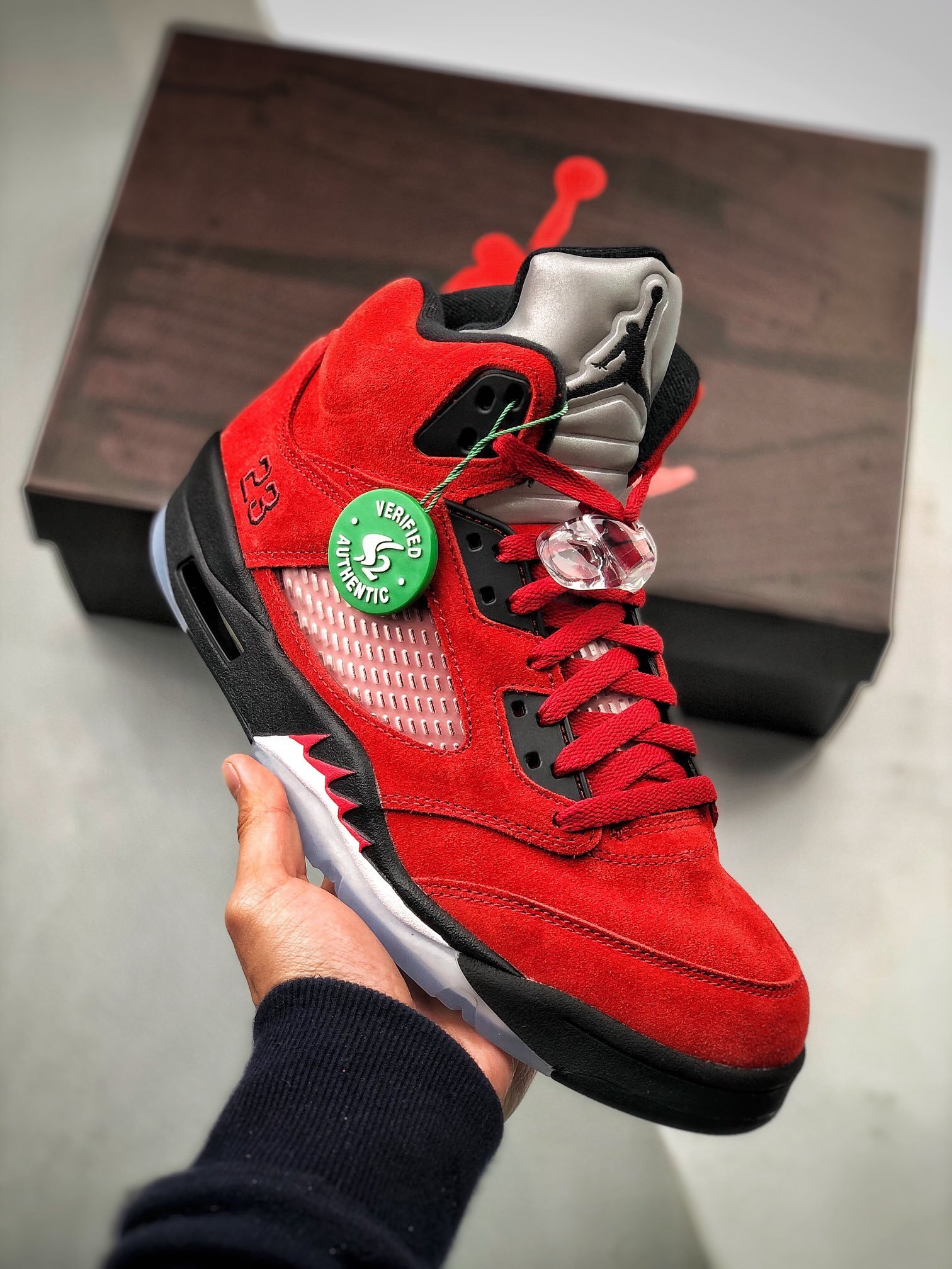 Air Jordan 5 Raging Bull Varsity Red/Black-White 136027-601