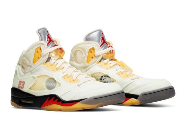 Air Jordan 5 Retro Off-White Sail - Image 4
