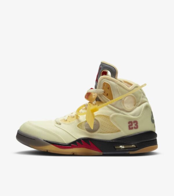 Air Jordan 5 Retro Off-White Sail - Image 3