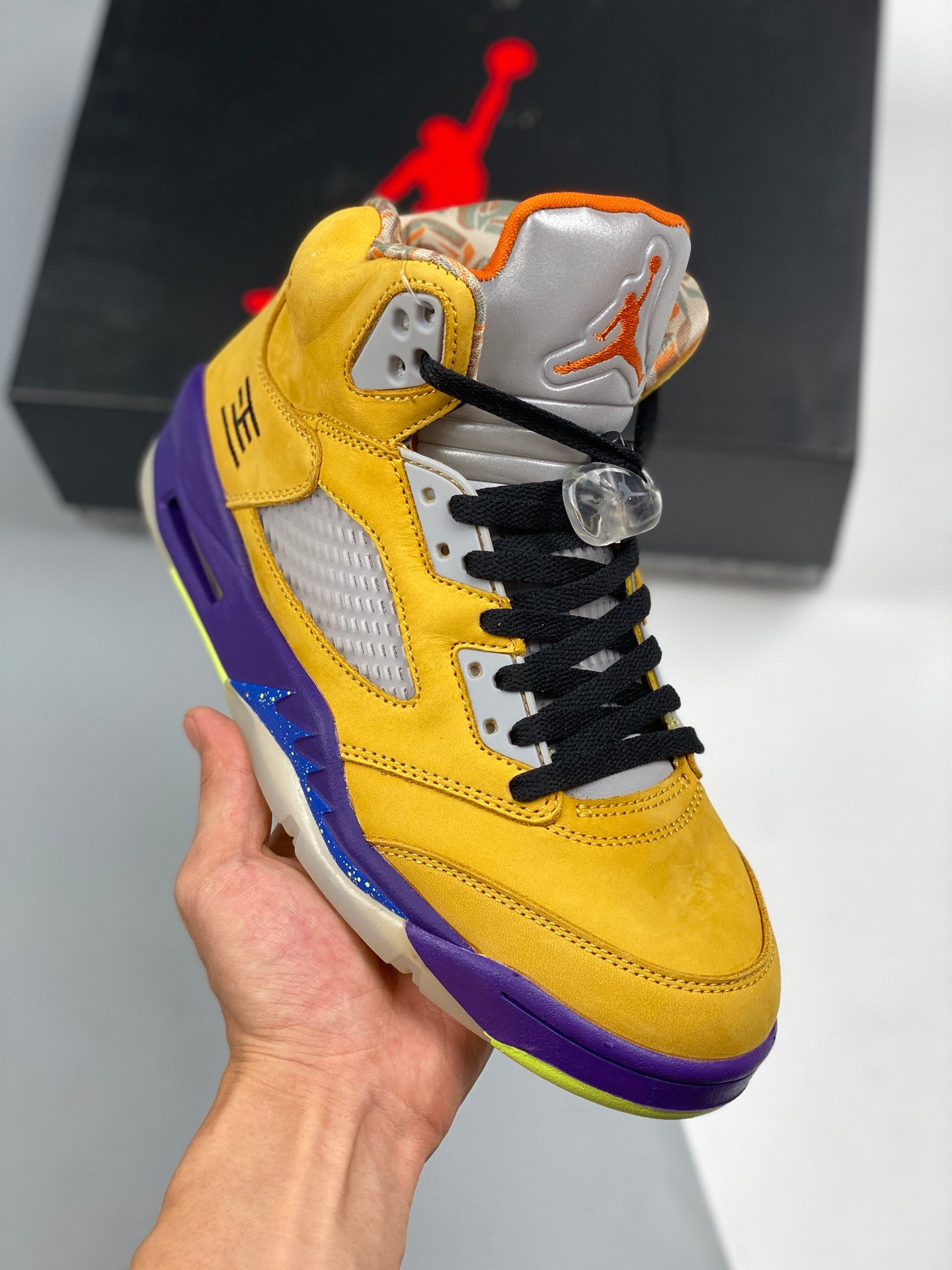 Air Jordan 5 What The Varsity Maize/Court Purple-Ghost Green-Solar Orange CZ5725-700