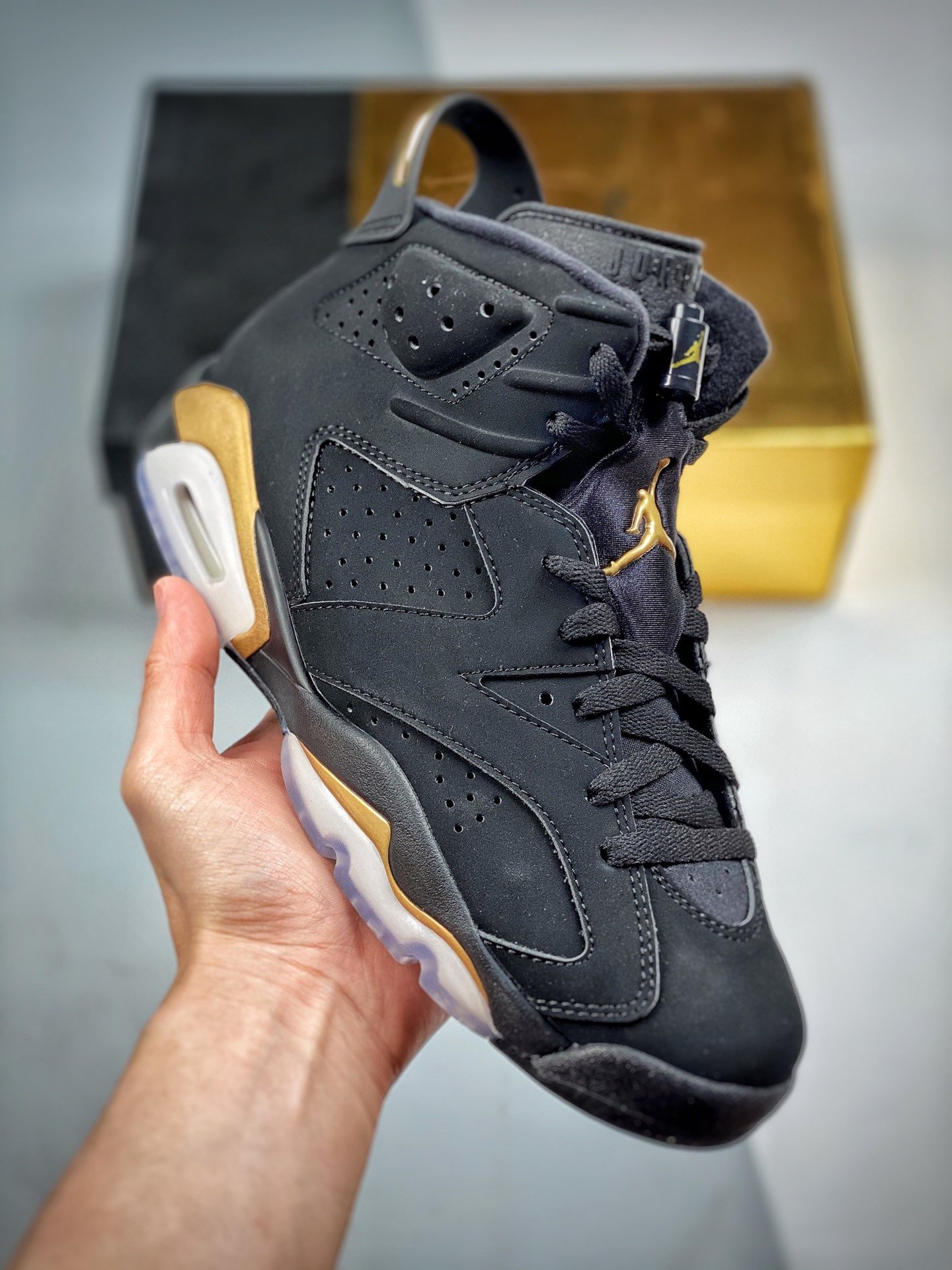 Air Jordan 6 'DMP' Black/Metallic Gold CT4954-007