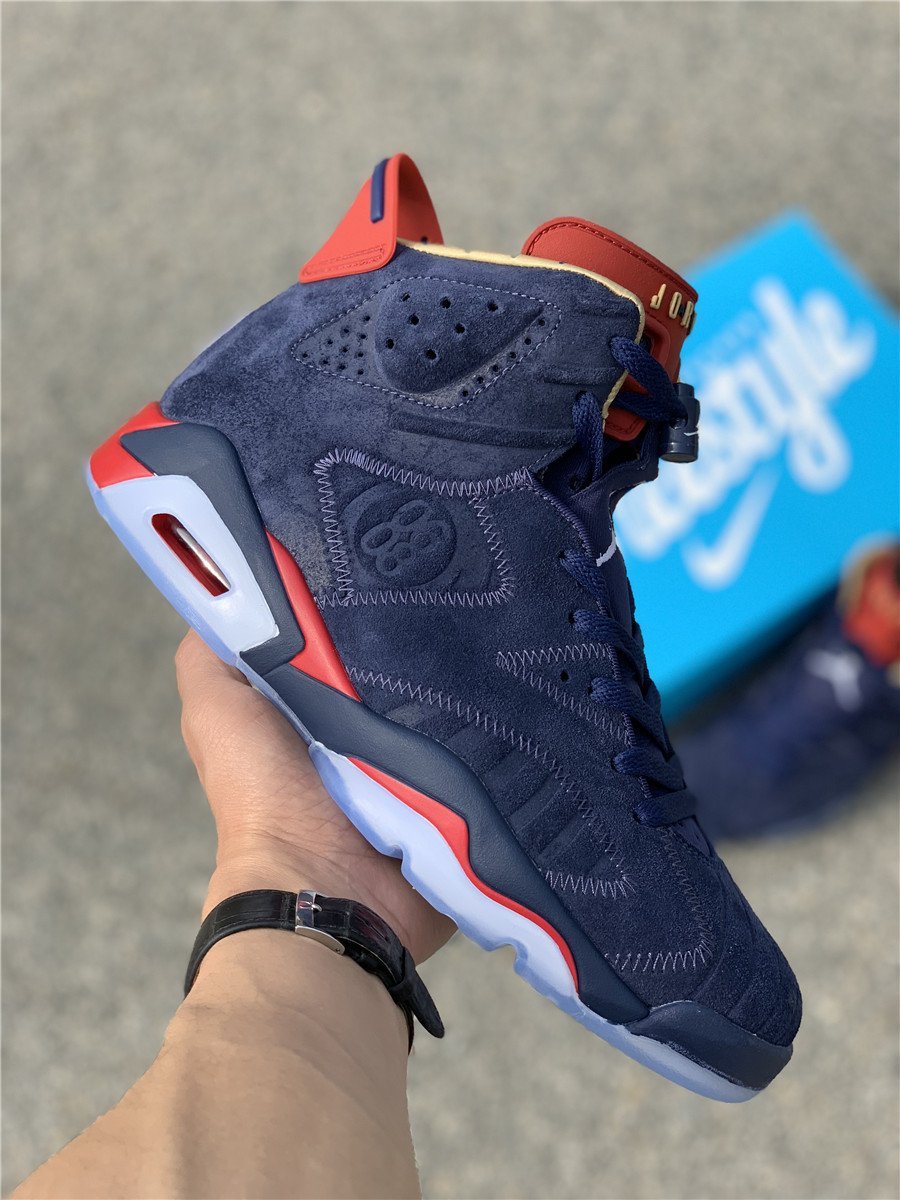 Air Jordan 6 Doernbecher Navy/White-Varsity Red-Metallic Gold CI6293-416