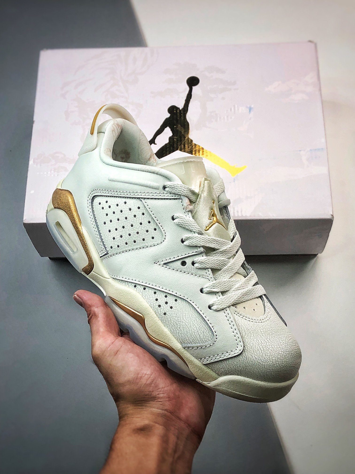 Air Jordan 6 Low 'CNY' Spruce Aura/Metallic Gold DH6928-073