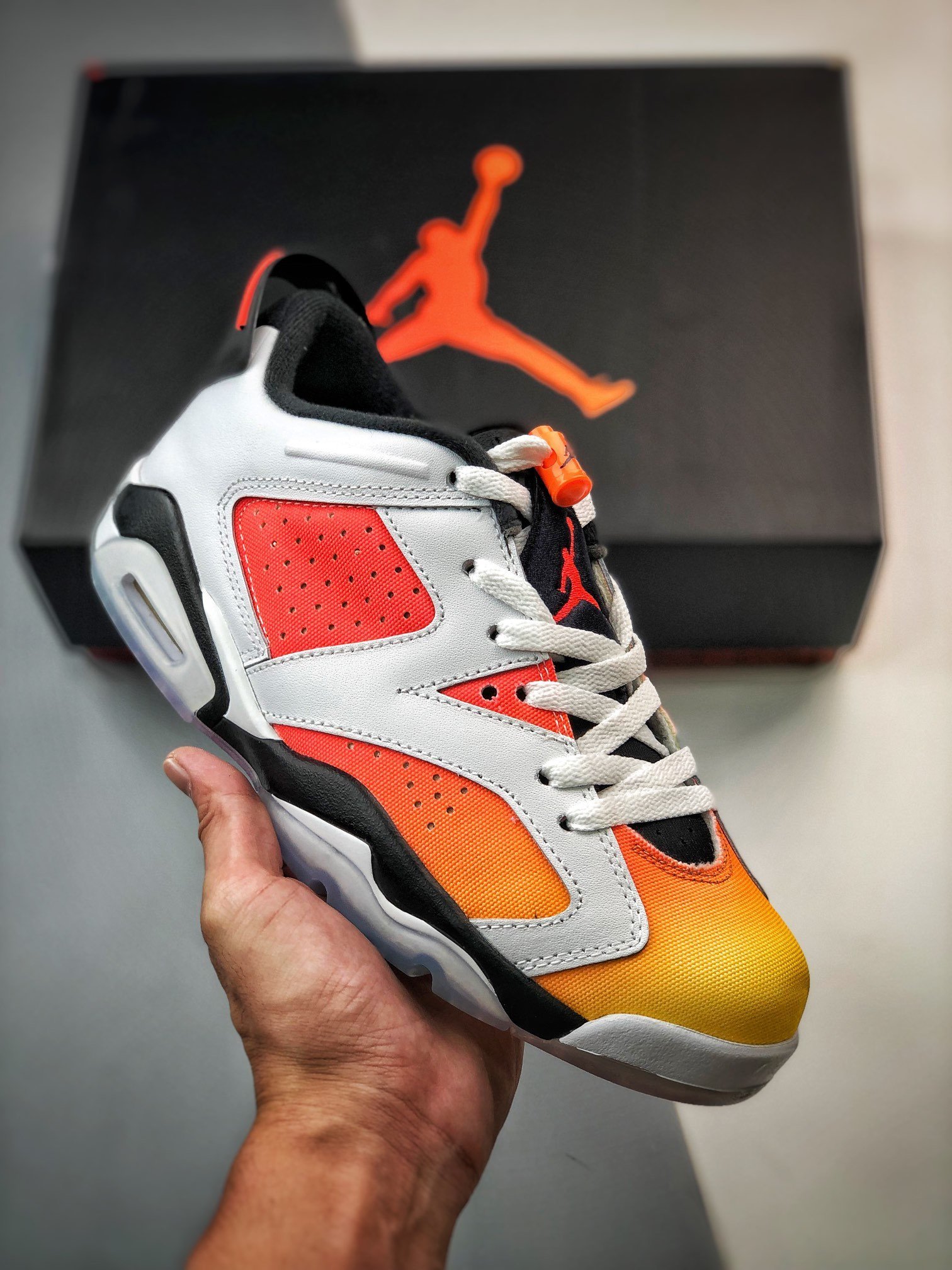 Air Jordan 6 Low Dongdan White/Black-Tour Yellow-Total Orange DC1048-110