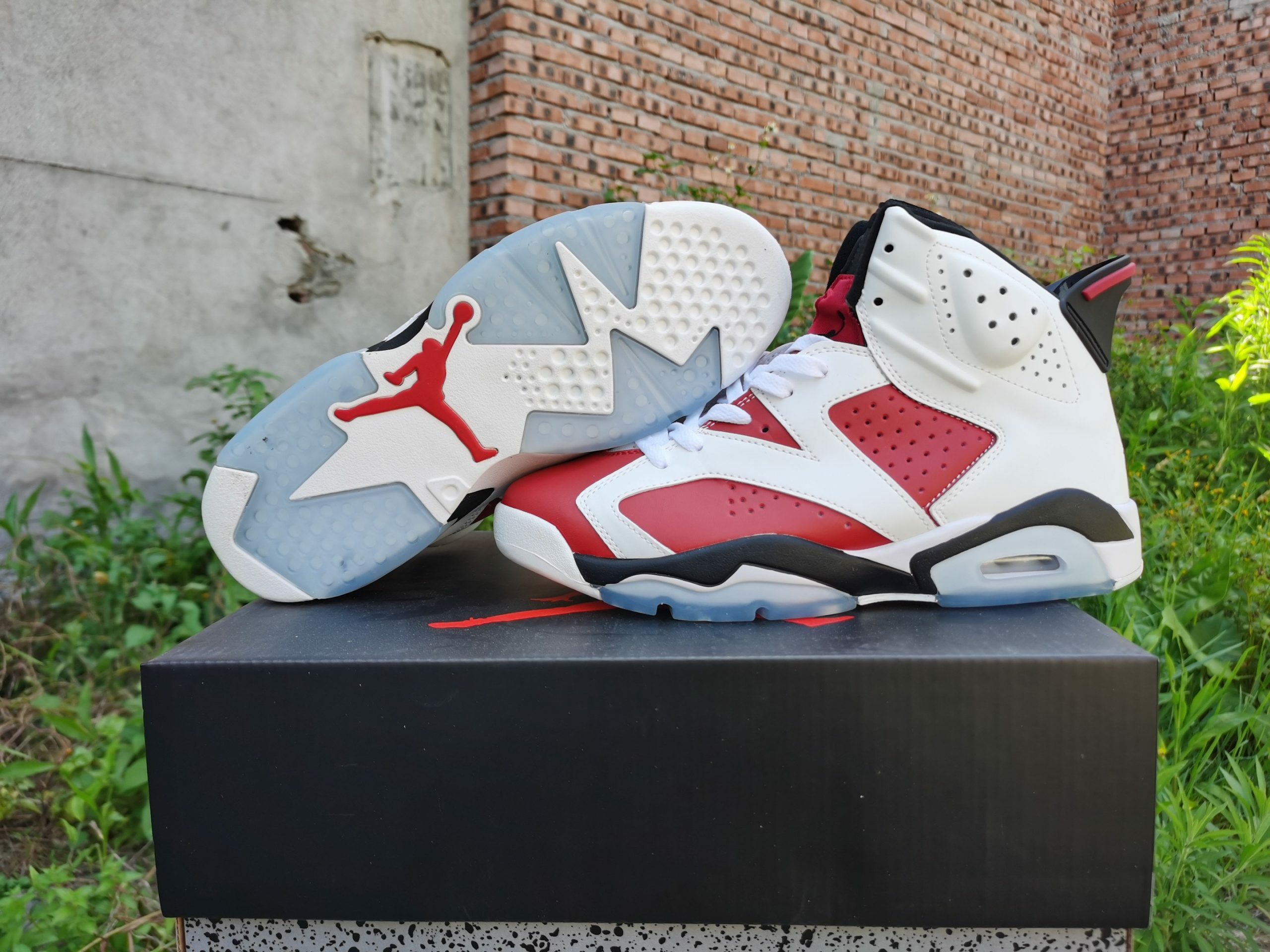 Air Jordan 6 Retro OG Carmine 2021 White Black Shoes CT8529-106 Men size 7 - 12 US