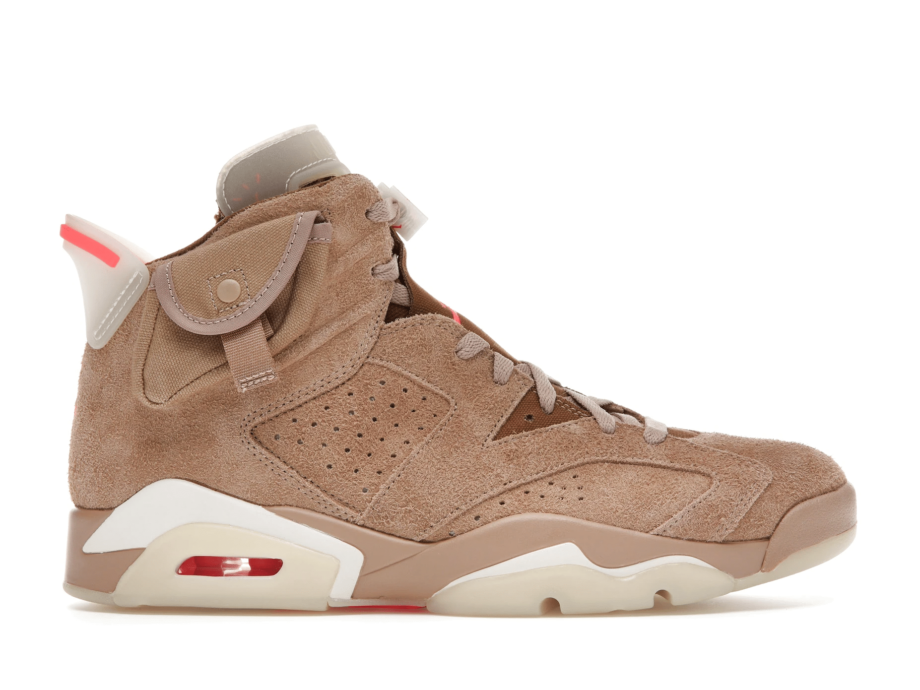 Air Jordan 6 Retro Travis Scott British Khaki Shoes