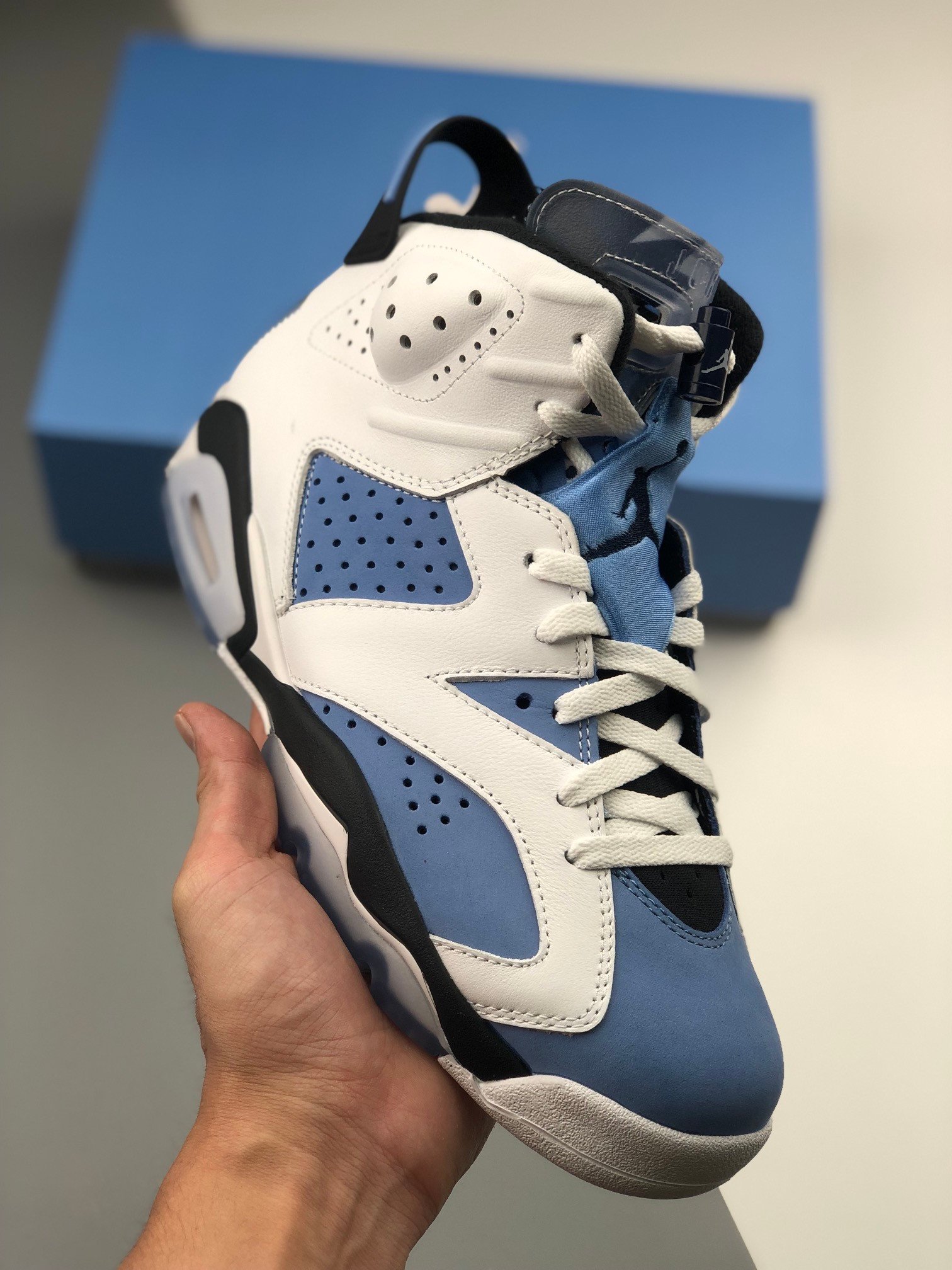 Air Jordan 6 UNC University Blue/White-College Navy-Black CT8529-410