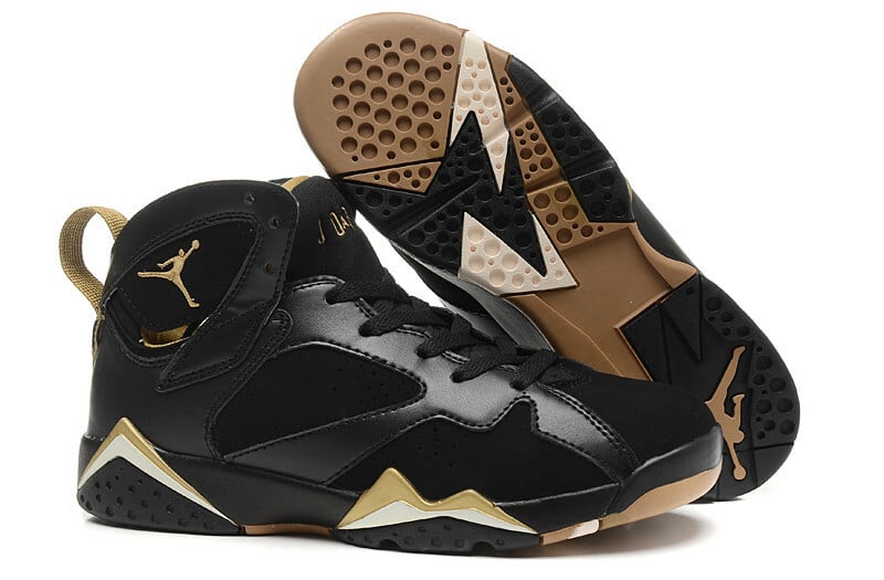 Air Jordan 7 Retro Golden Moment Sail Black Gold Metallic 304774-030 Men size 7 - 12 US