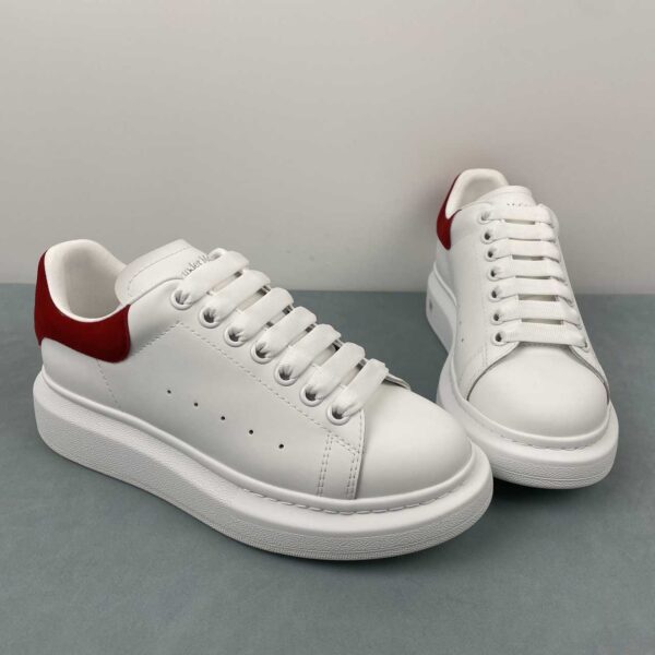 Alexander McQueen White and Red Trainers
