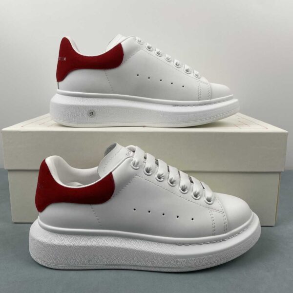 Alexander McQueen White and Red Trainers - Image 4