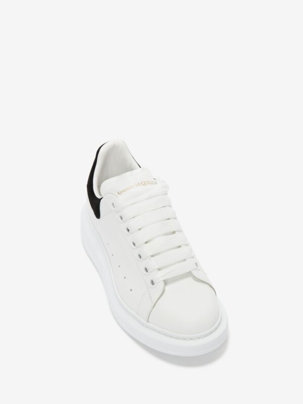 Alexander McQueen Women's Oversized Sneaker in White/black - Image 5